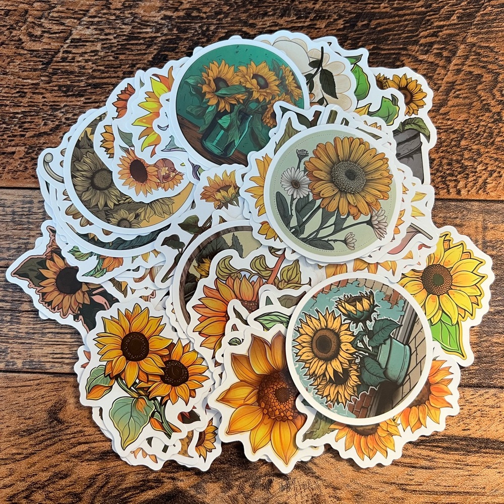 Sunflower Sticker Set
